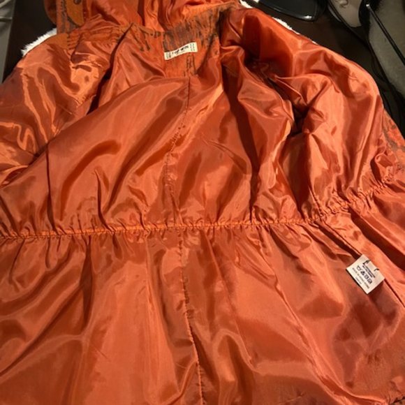 Zip Up Rusty Brown Fall/Spring Jacket With Hood - Picture 4 of 9